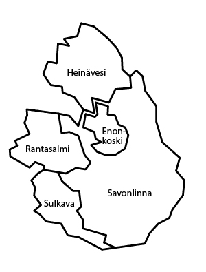 aluekartta Itä-Savo