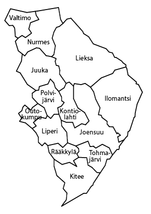 aluekartta Karjala