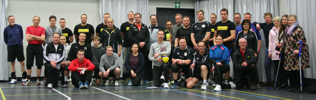 Koneyrittäjien lentopalloturnauksen 2024 osallistujia 